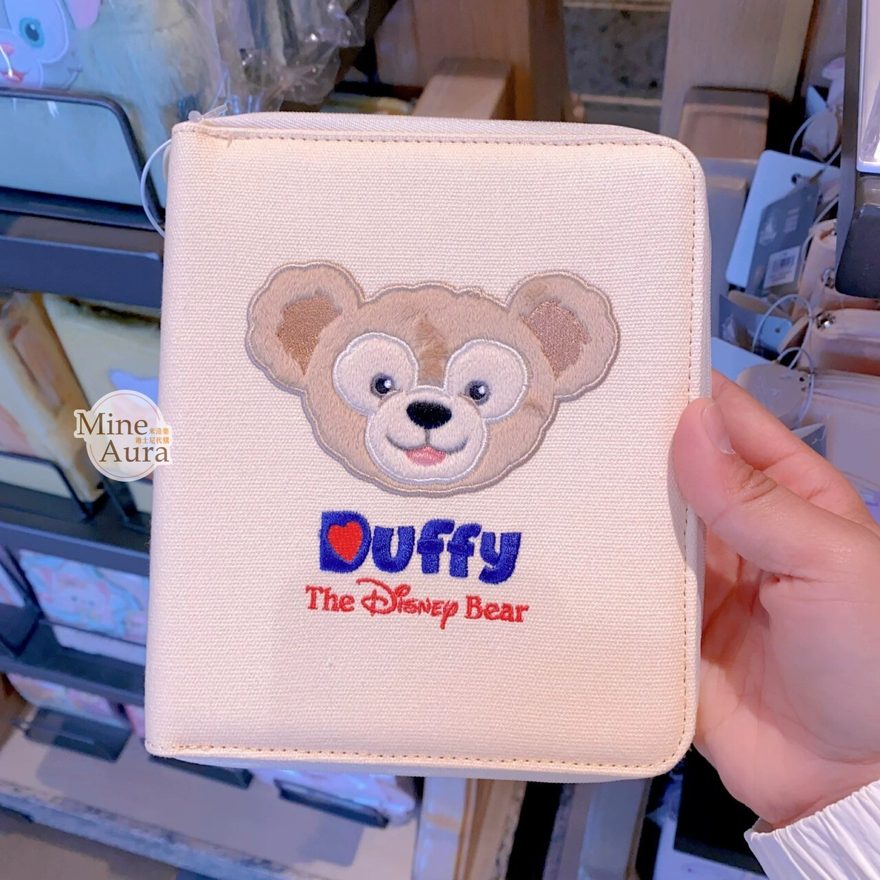 達菲 Duffy 大頭 圖案 記事本 筆記本 文具包 文具組 -上海迪士尼樂園