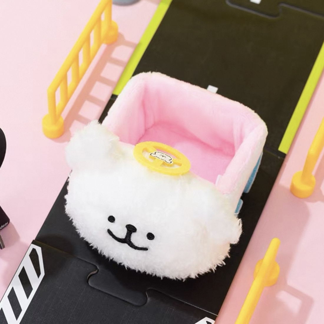 代購 MALTESE 線條小狗 車車擺件 可愛 毛絨玩偶 收納 桌面裝飾