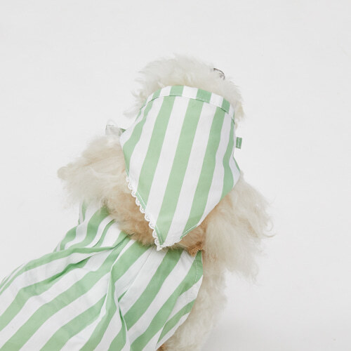 Louisdog La Seta義式蕾絲條紋頭巾