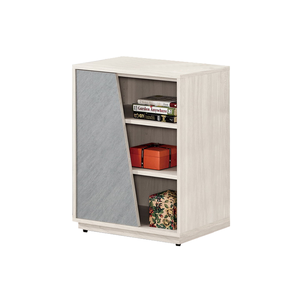 柏倫2尺單門三開放格展示櫃/收納置物櫃