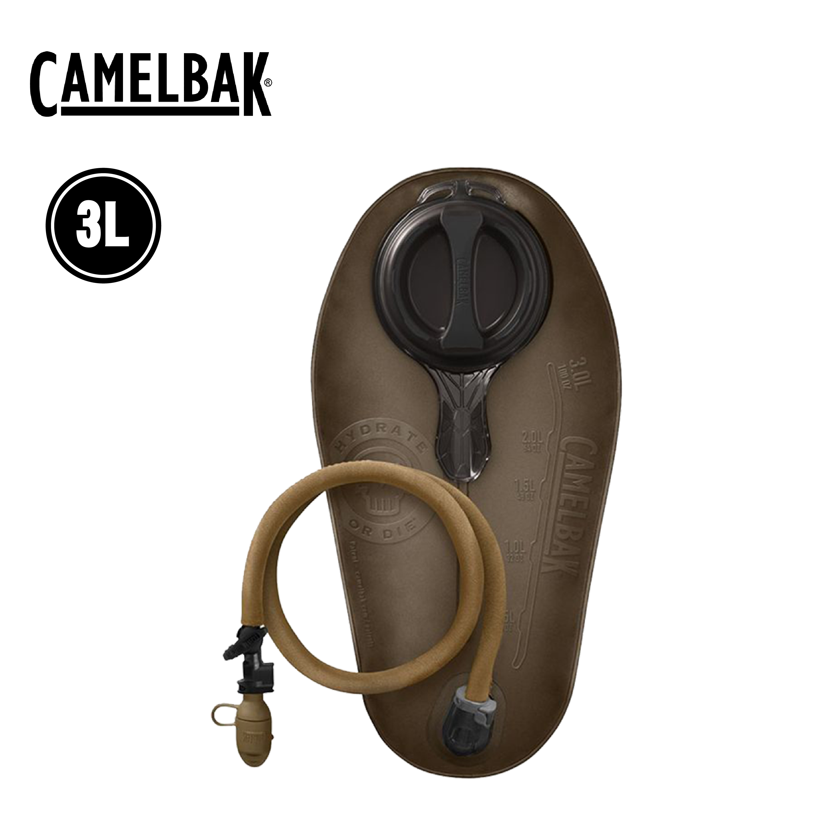 Camelbak 美國 MIL SPEC CRUX™ 軍規快拆水袋-長版 3L 52CBM19440