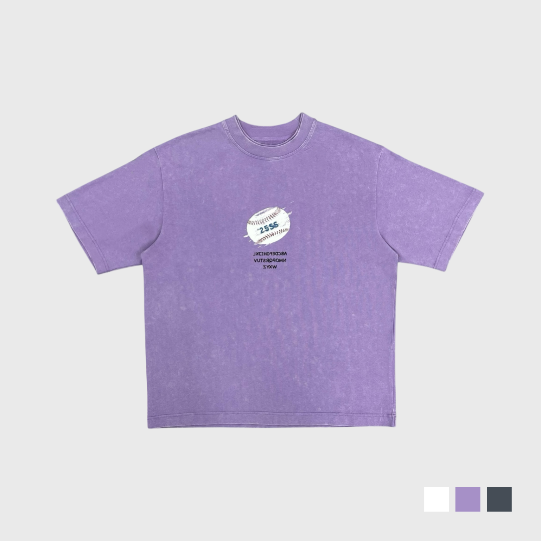 發泡棒球水洗短T