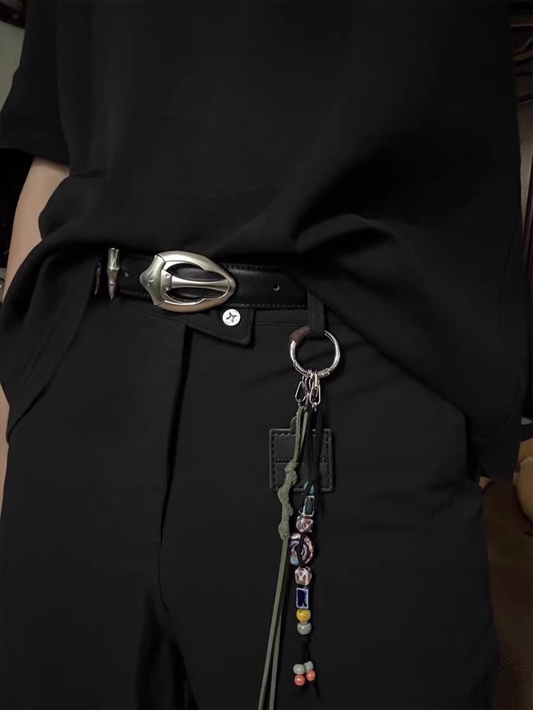 Good Value 科技感 子彈 質感 銀扣 皮帶