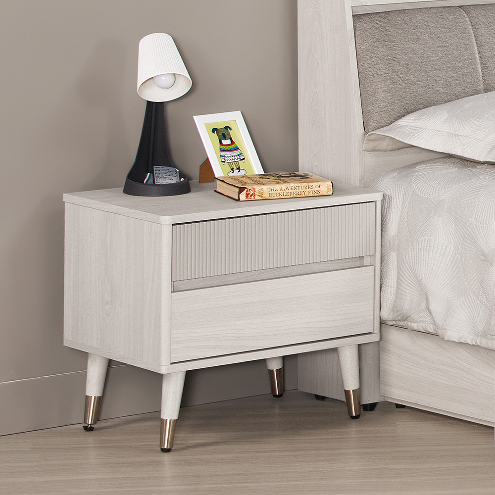 柏倫1.8尺床頭櫃/二抽收納櫃/置物櫃