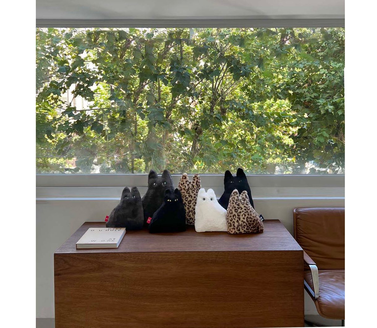 韓國手工文創ab fab.胖貓靠墊