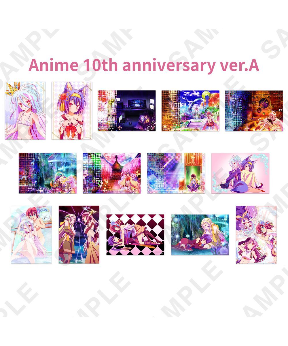 預購-『NO GAME NO LIFE 遊戲人生』 集換式相片套組 Anime 10th anniversary ver.A PACK 盲盒販售 隨機出貨【日本進口精品】