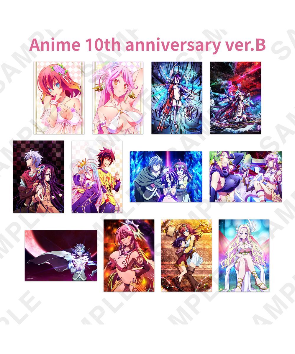 預購-『NO GAME NO LIFE 遊戲人生』 集換式相片套組 Anime 10th anniversary ver.B PACK盲盒販售 隨機出貨【日本進口精品】