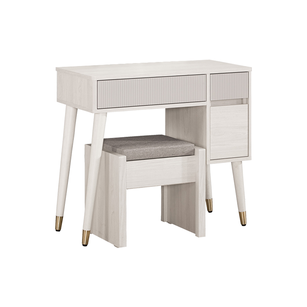 柏倫2.7尺化妝桌/書桌(附收納化妝椅-不含化妝鏡)