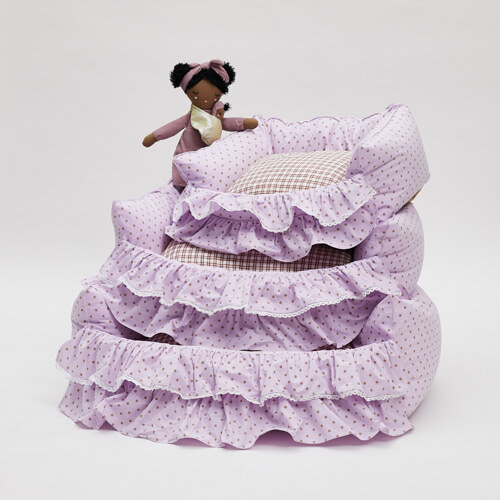 Louisdog 浪漫薰衣草蕾絲軟床