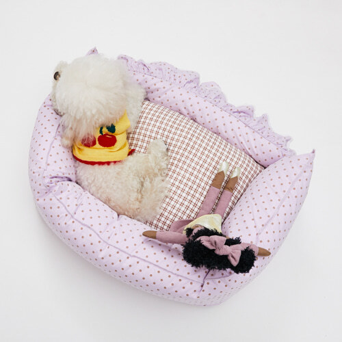 Louisdog 浪漫薰衣草蕾絲軟床