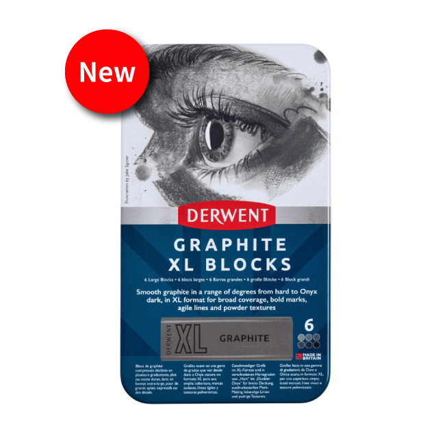 DERWENT德爾文DW2306195水性石墨塊XL 6色(灰階)