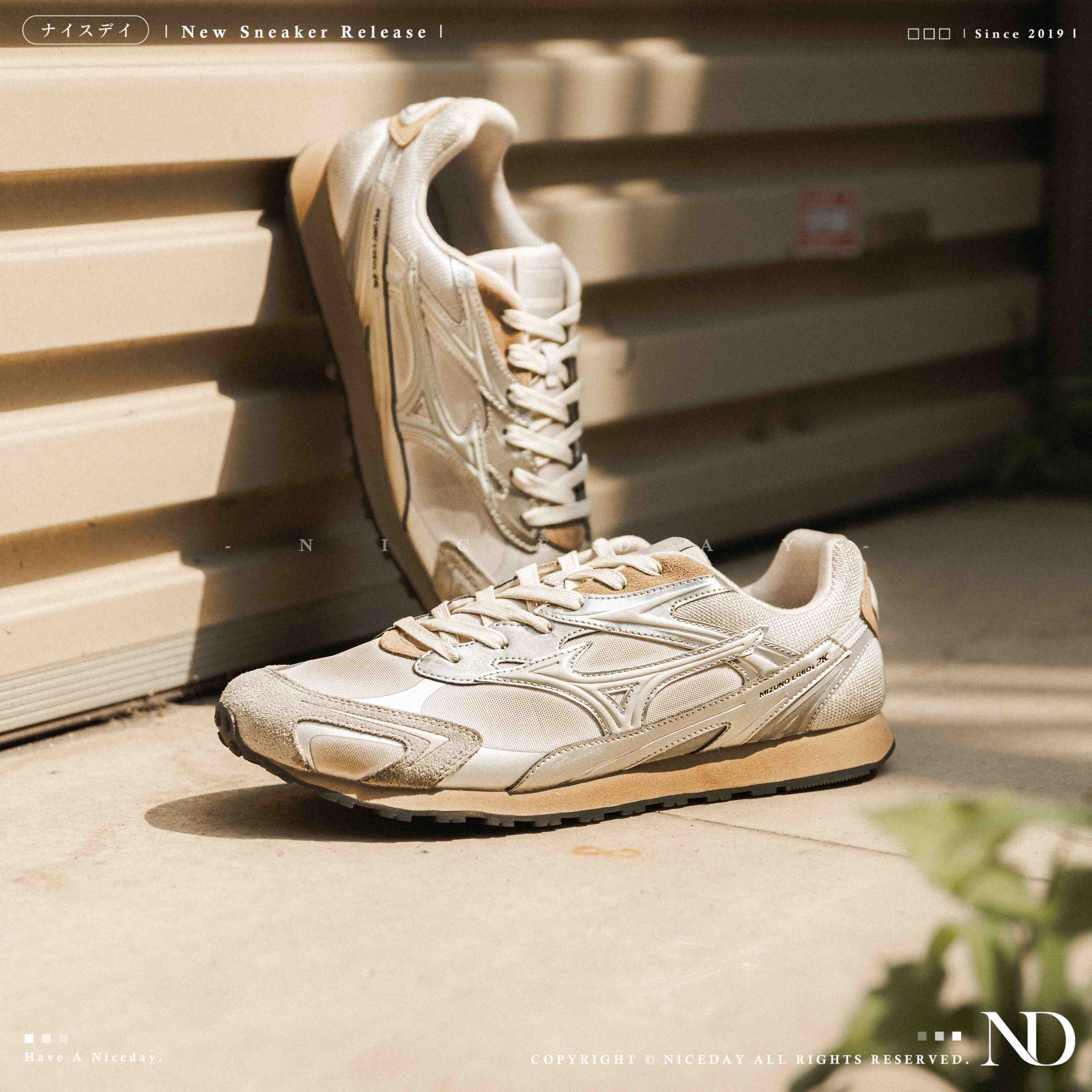 NICEDAY 代購 Ｍizuno LG 60S 2K 做舊 摩卡 大地色 米灰 德訓鞋 D1GH242101