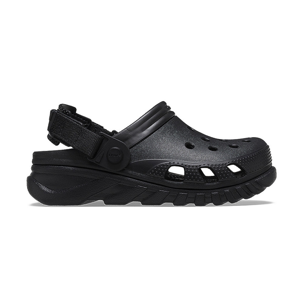 Crocs Duet Max II Clog 男鞋 女鞋 黑色 渦輪克駱格 魔鬼氈 可調節 涼拖鞋 208776001
