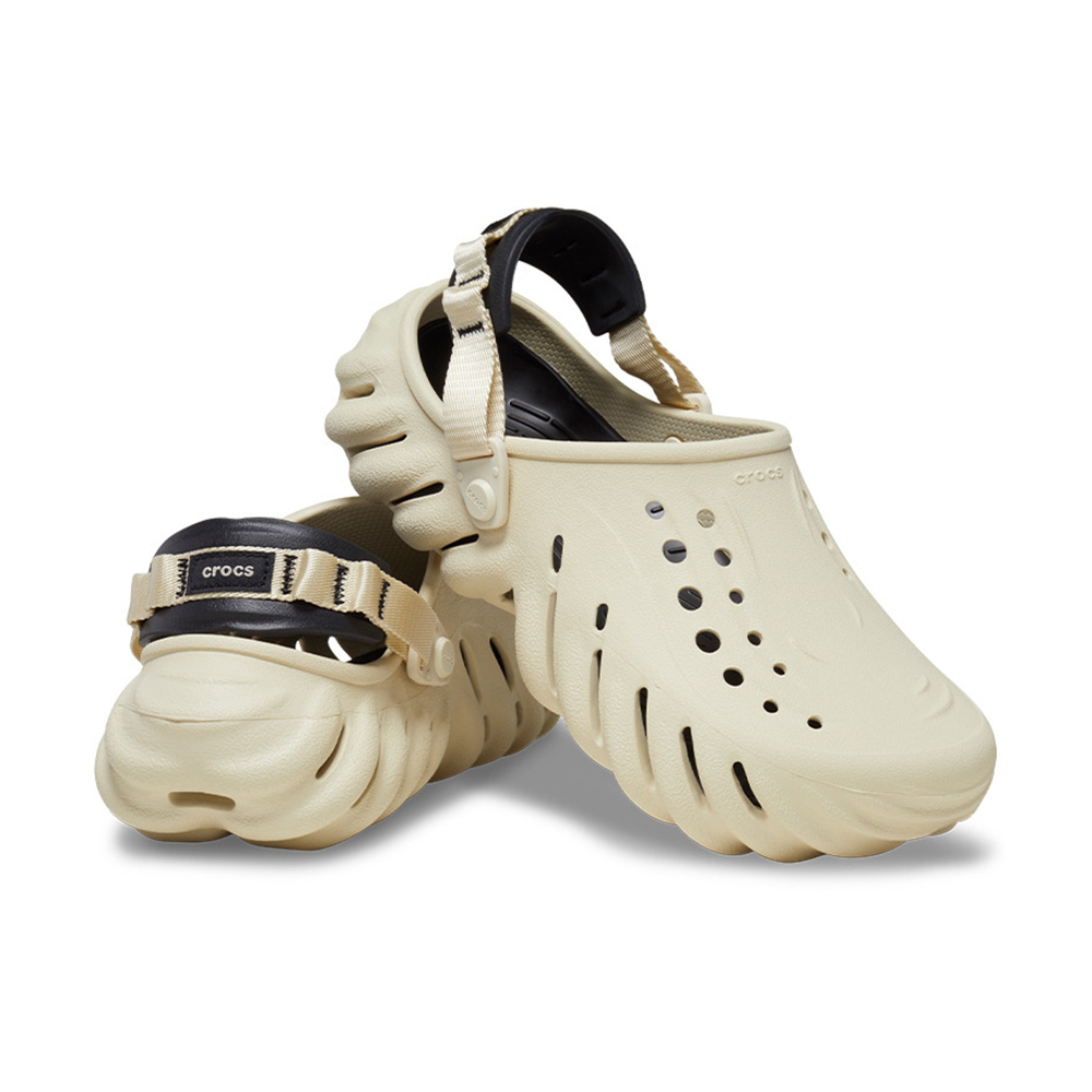 Crocs Echo Clog 男鞋 女鞋 骨白色 輕量 防水 波波克駱格 卡駱馳 中性 涼拖鞋 2079372YJ