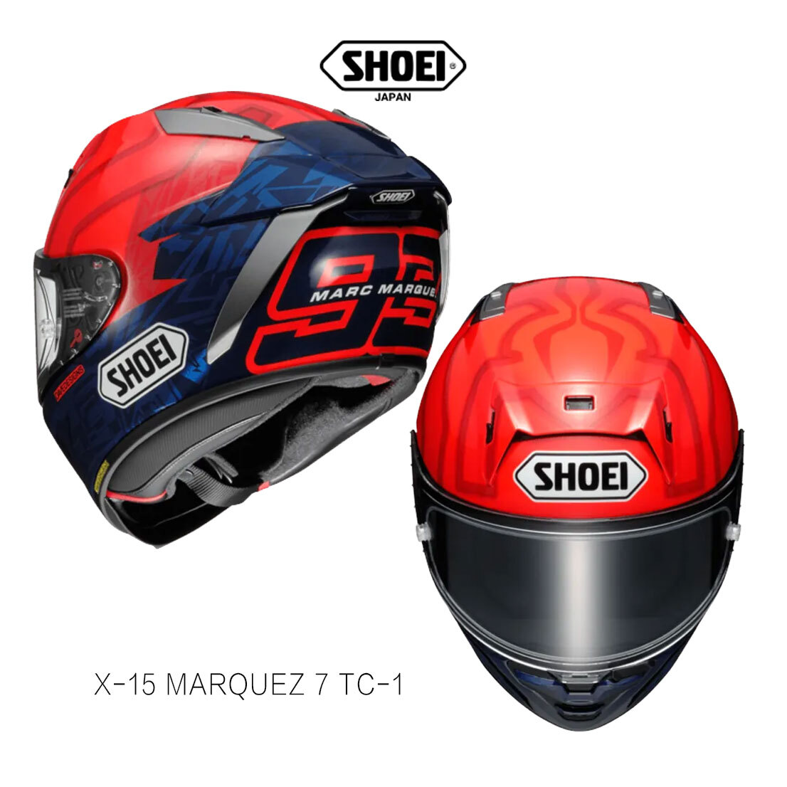 SHOEI X-FIFTEEN (X-15) - MARQUEZ 7 TC-1 全罩安全帽