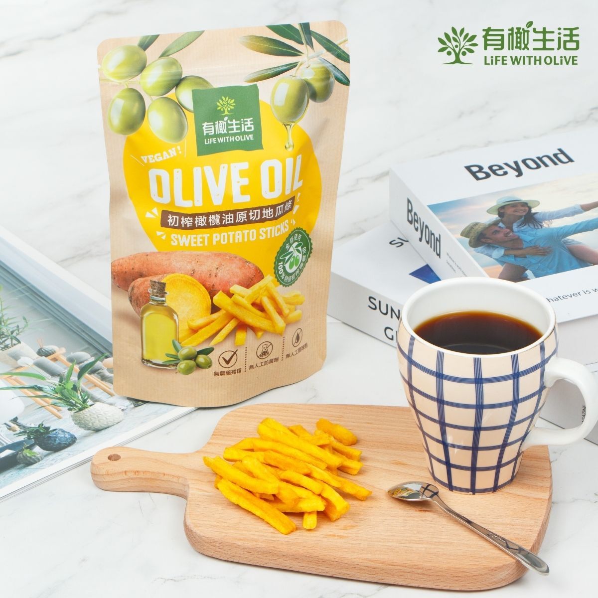 初榨橄欖油原切地瓜條 60g
