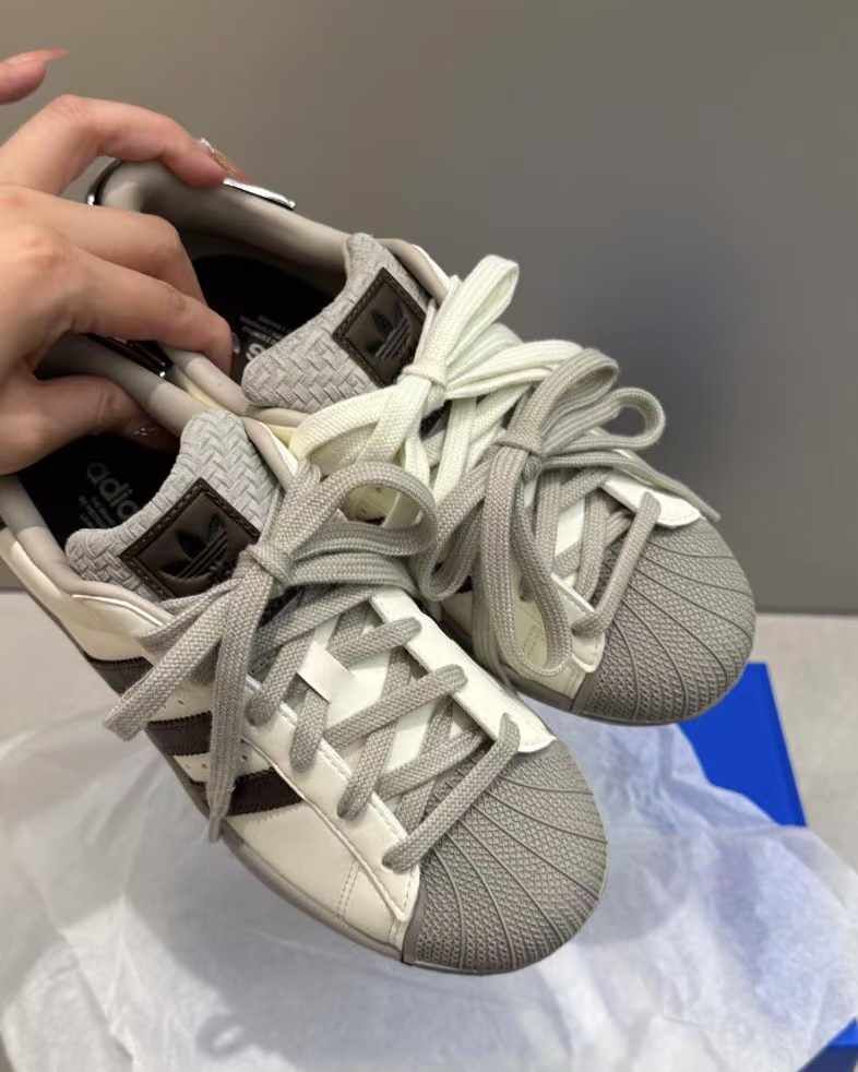 <復古回歸>Adidas Originals Superstar ll 皮革 貝克頭 摩卡奶茶