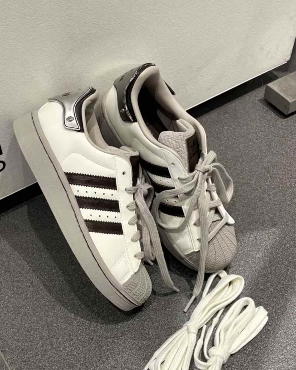 <復古回歸>Adidas Originals Superstar ll 皮革 貝克頭 摩卡奶茶