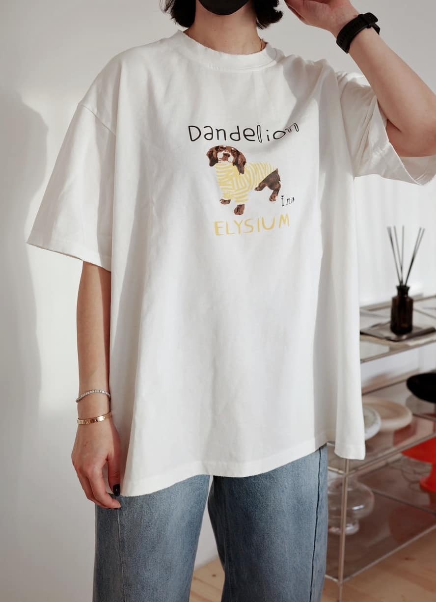 春夏新款/可愛插畫水洗長版上衣 MANIFEST正韓🇰🇷