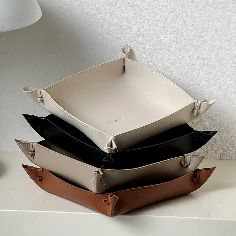 《5948》高級感鑰匙飾品皮革托盤