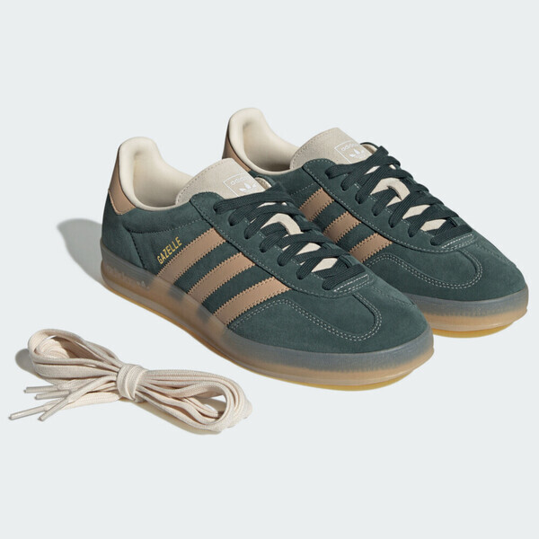 Adidas Gazelle Indoor JH5402 男女 運動休閒鞋 德訓鞋 復古 麂皮 膠底 舒適 穿搭 綠