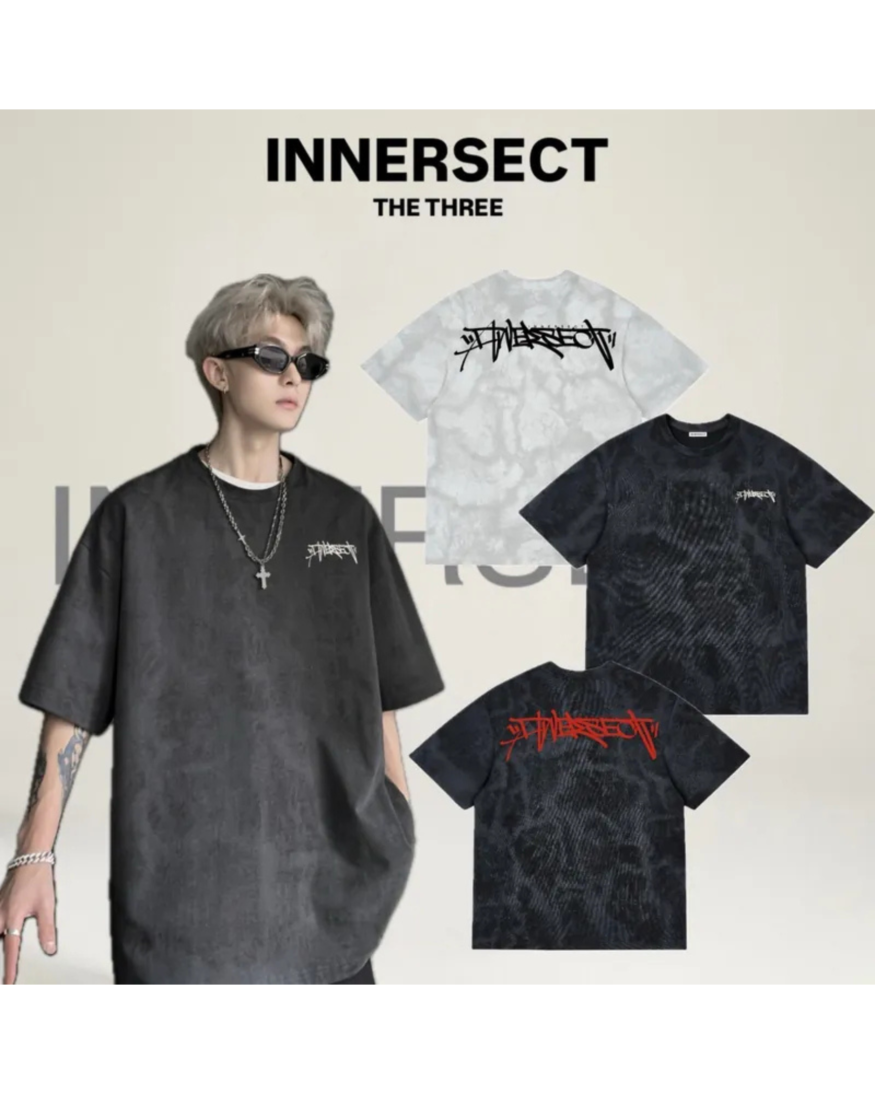 陳冠希 Clot INNERSECT 三生萬物 FOG ESSENTIAL 渲染草寫logo 短袖上衣 男女同款 短T 短TEE INA25SSTTEZ1028A