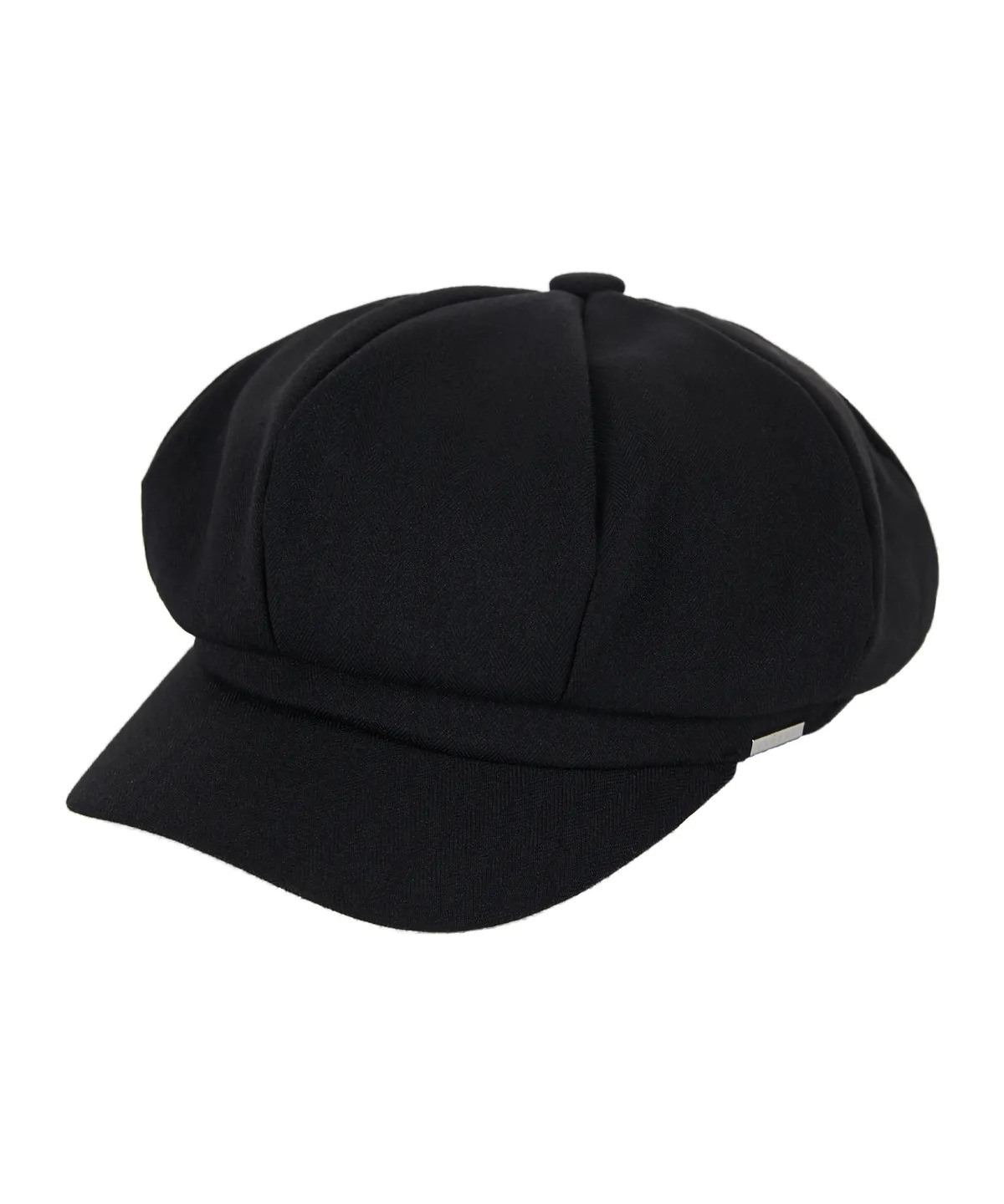 VARZAR Metal Tip Herringbone Newsboy Cap