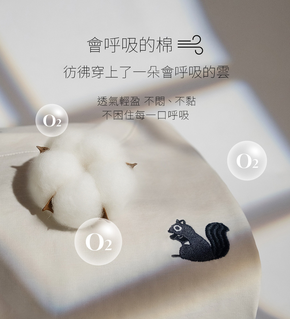CHOOP小松鼠,柔滑奶油棉T,精梳棉T,挺版短T,男女共版T,棉T,精梳棉,滑順,細緻,扎實,柔軟,不悶熱,親膚,細膩,不易起皺,親膚