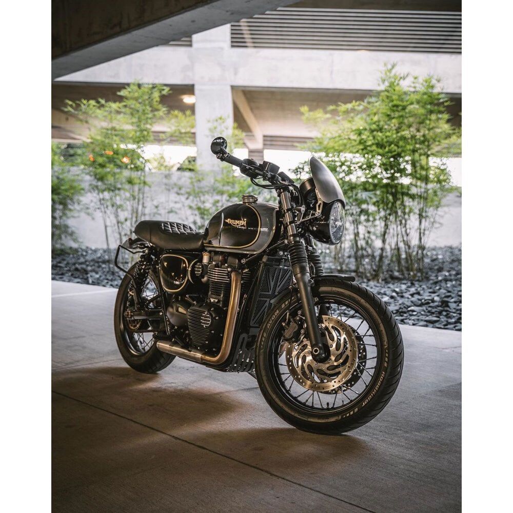 Motone 通用型 金屬 風罩 高款 髮絲銀