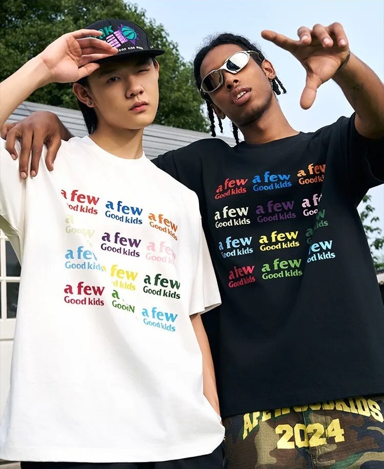 AFGK 彩色印花LOGO 短袖 T A FEW GOOD KIDS