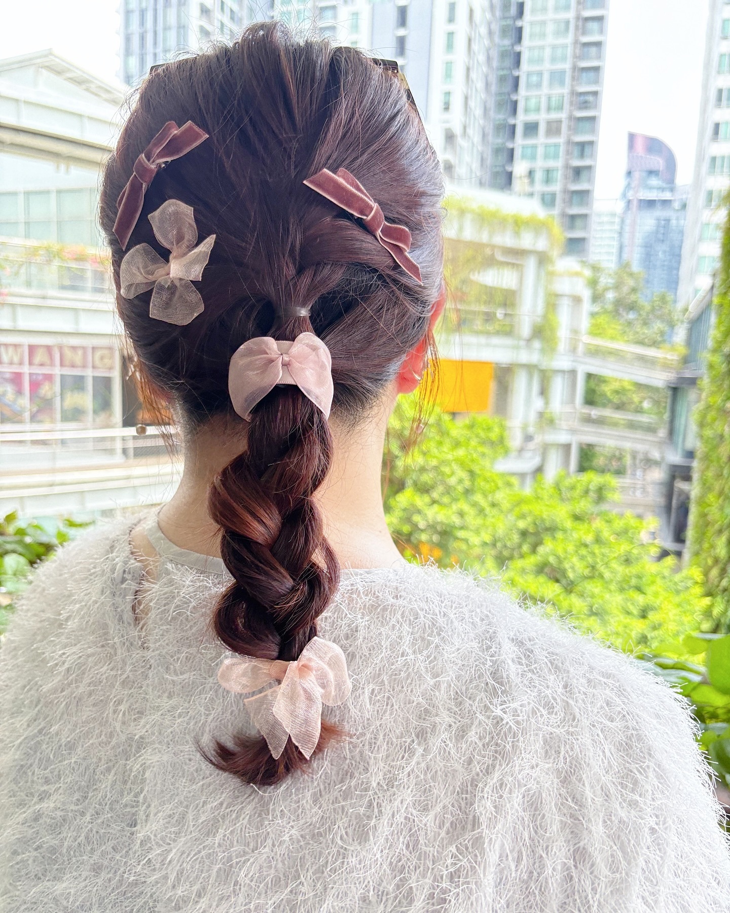 網紗纖細型袖口髮插