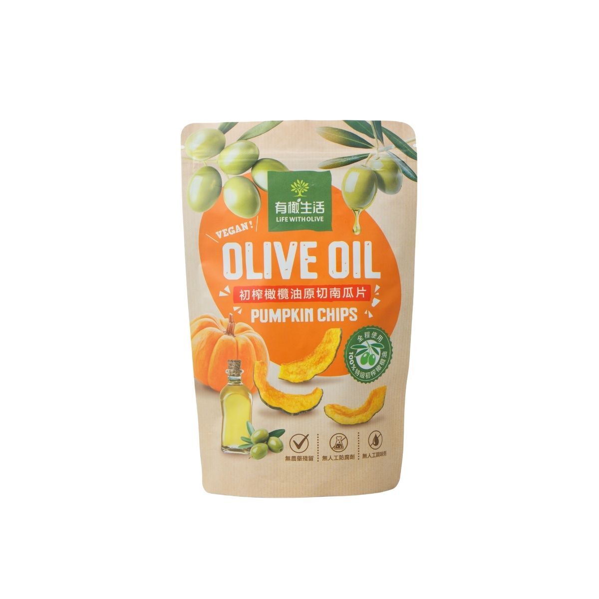初榨橄欖油原切南瓜片 50g