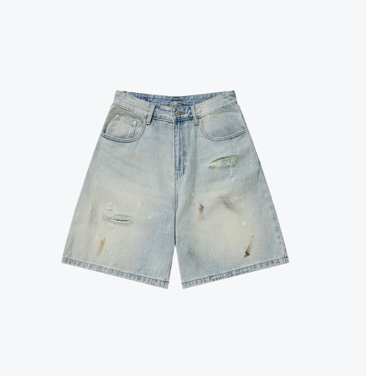 [現貨] Sense Destroy Wash Denim Shorts Blue | M25-24