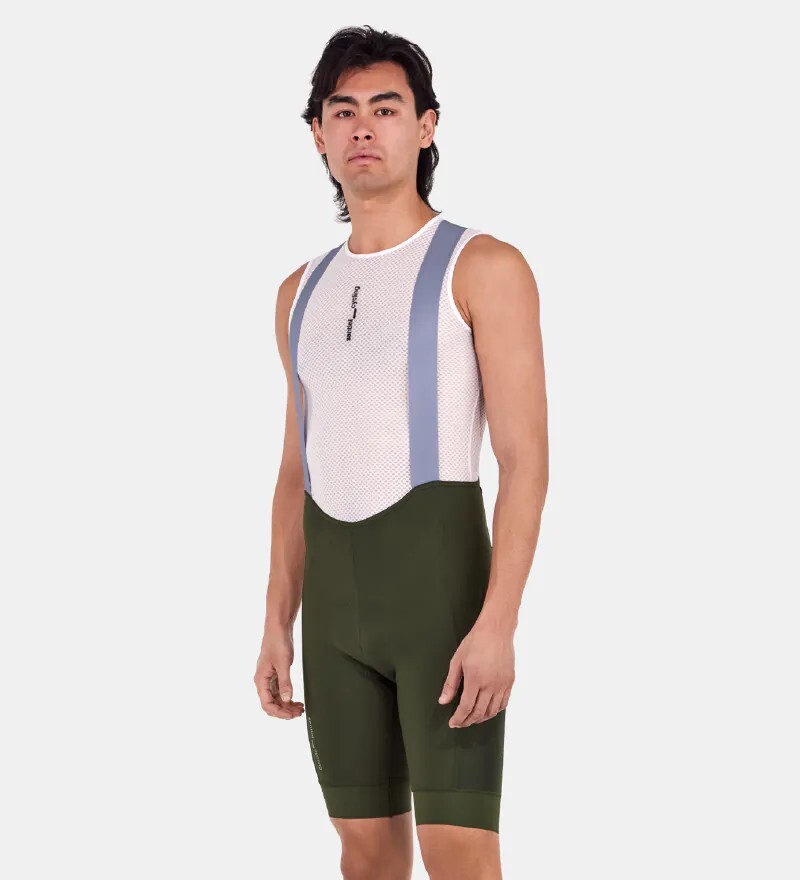 【Santini】載貨/軍綠 吊帶短褲 吊帶車褲 長距離車褲 北高 雙塔