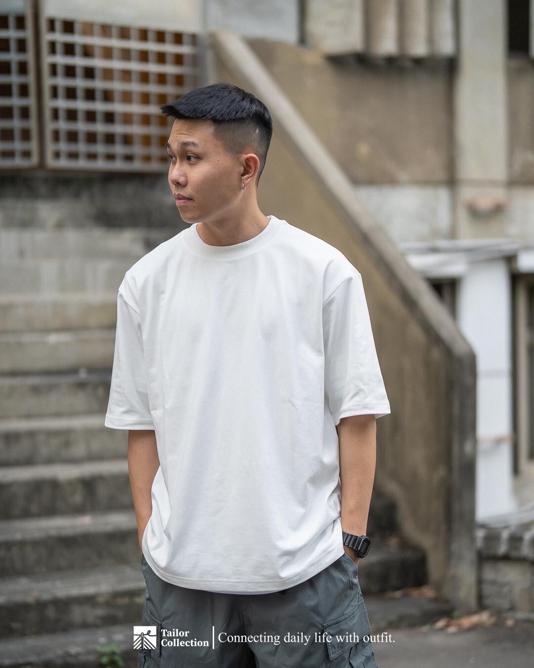 #預購 Tailor collection 寬鬆速乾 五分落肩短踢 兩色 8196S25