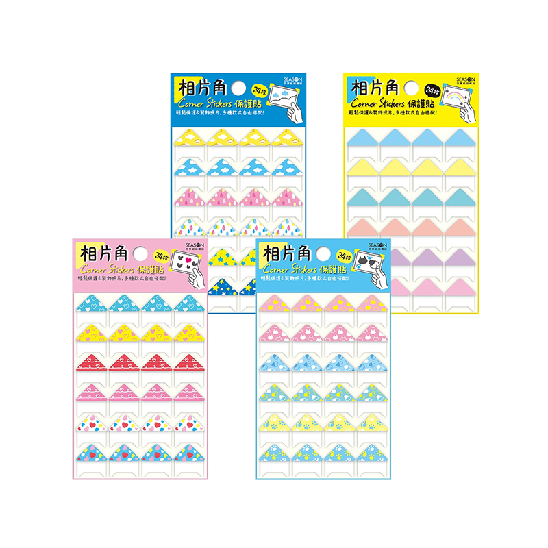 四季紙品 相片角貼紙 24入【TZ3524】