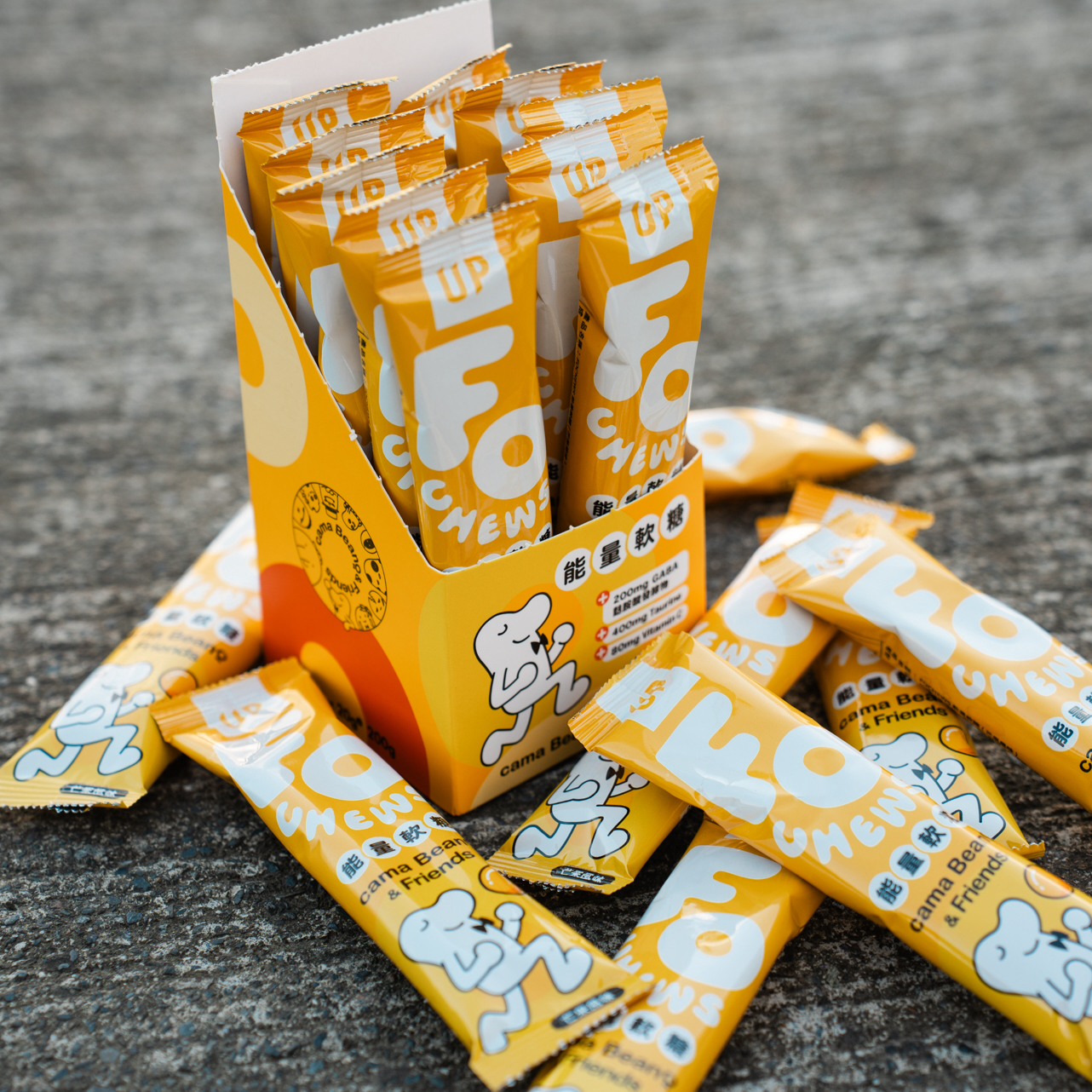 【UP SPORTS】芒果風味能量脆皮軟糖 - 1包 / 3包 / 10包組（囤貨更優惠）