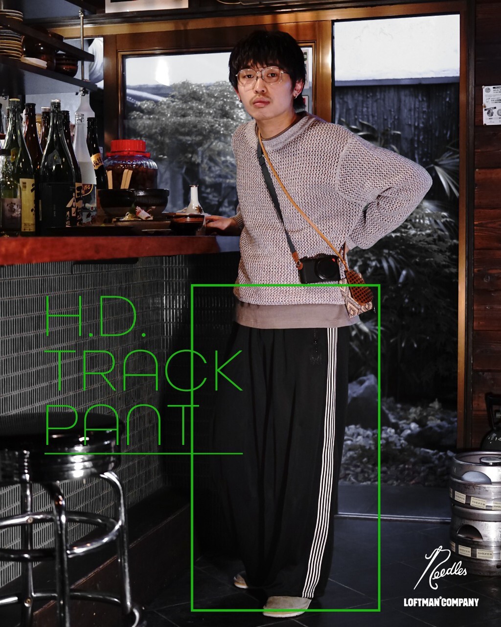 2025SS NEEDLES LOFTMAN 聯名 POLY SMOOTH SP H.D TRACK PANTS 別注 寬褲 蝴蝶 長褲 運動褲 現貨