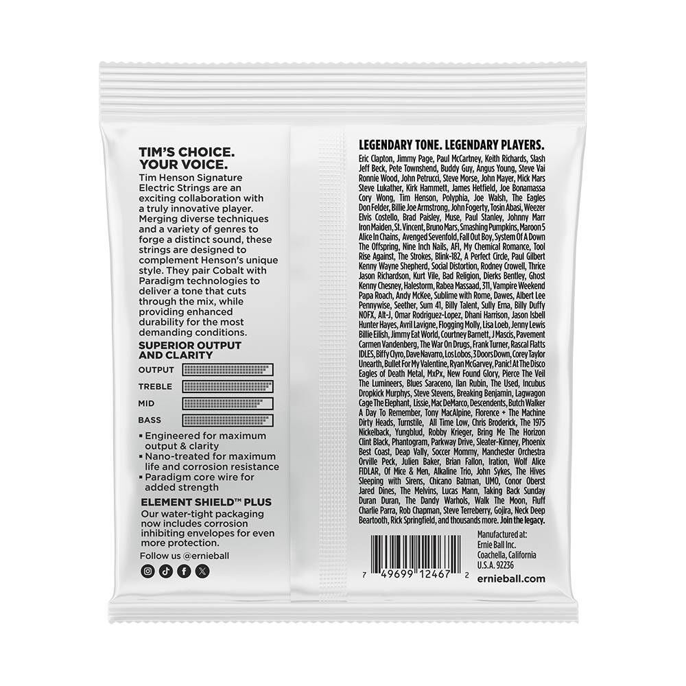 Ernie Ball Tim Henson Signature Electric Guitar 電吉他套弦 9.5-46 公司貨【宛伶樂器】