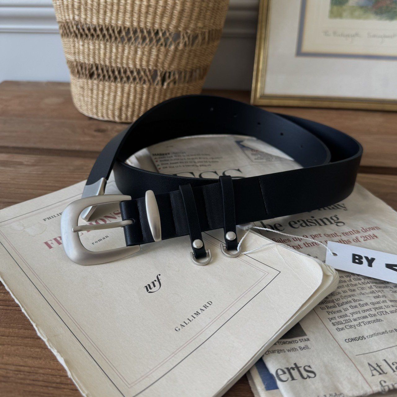 銀扣皮帶 BY ATTENTION-379A