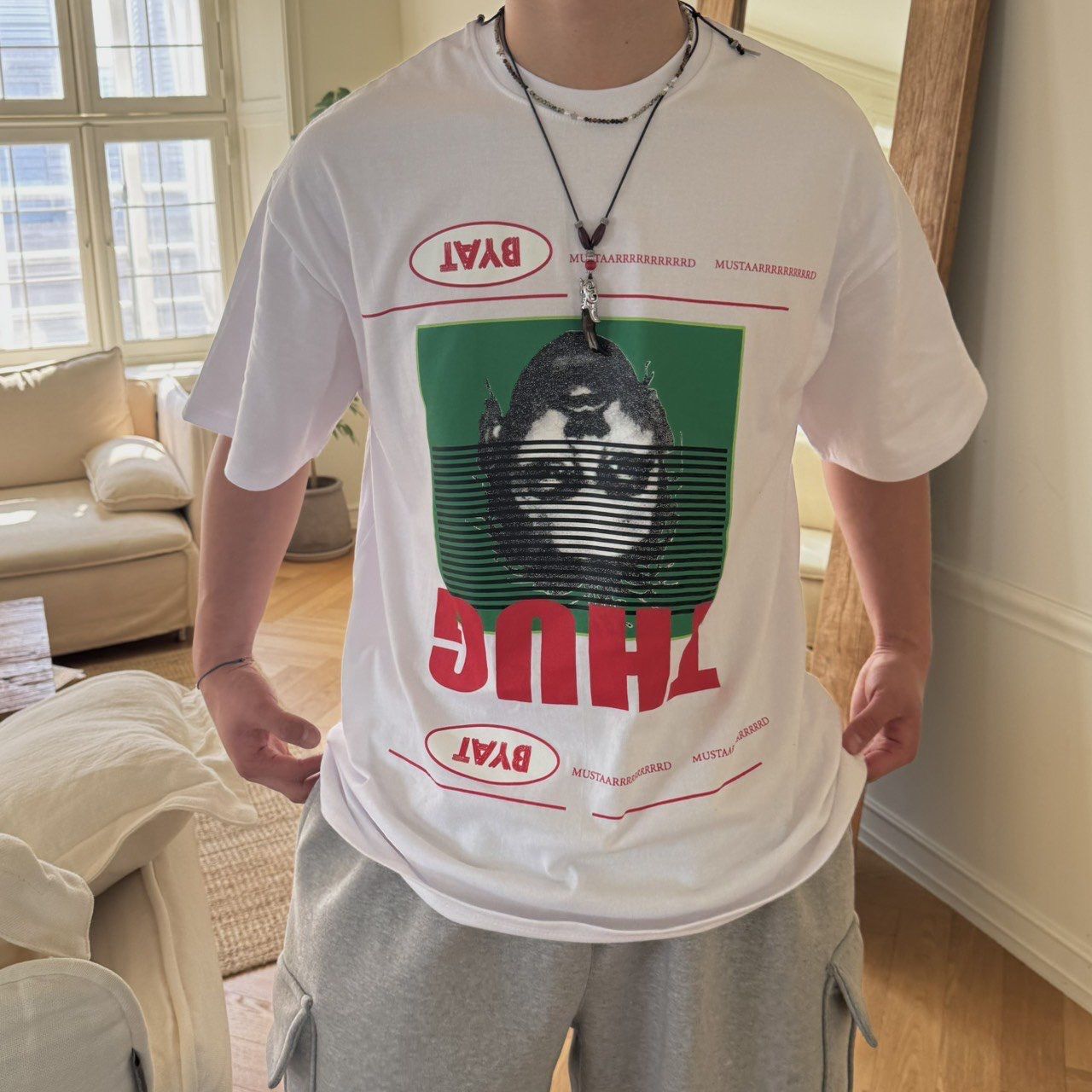 英文圖案字短袖Tee BY ATTENTION-380T