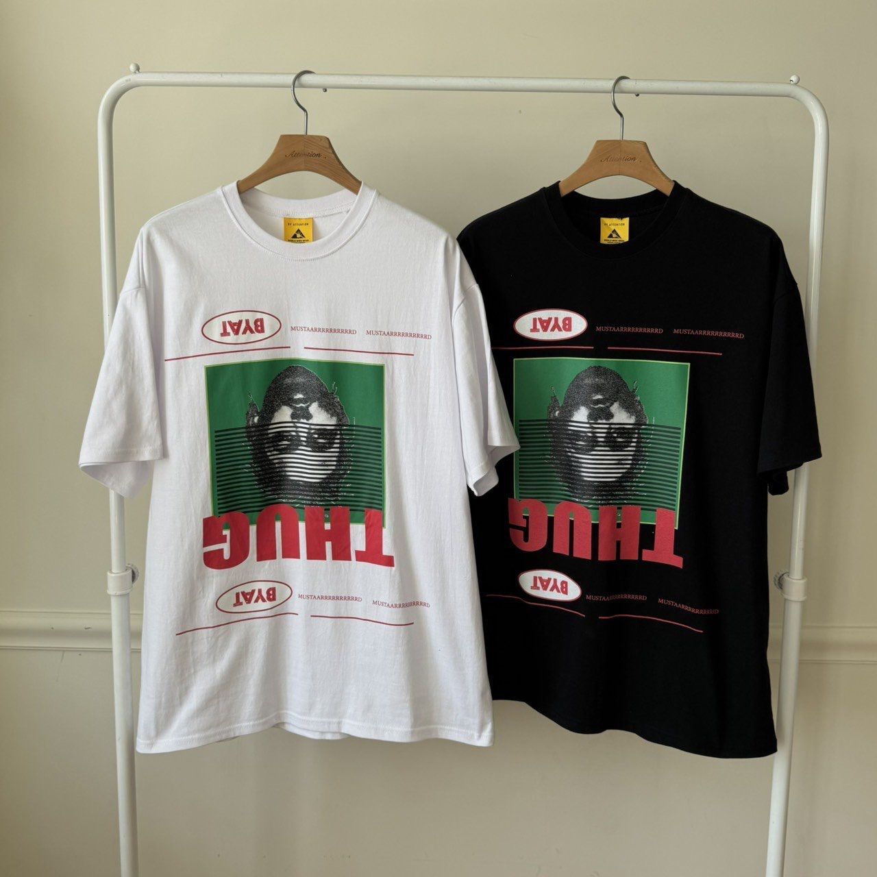 英文圖案字短袖Tee BY ATTENTION-380T