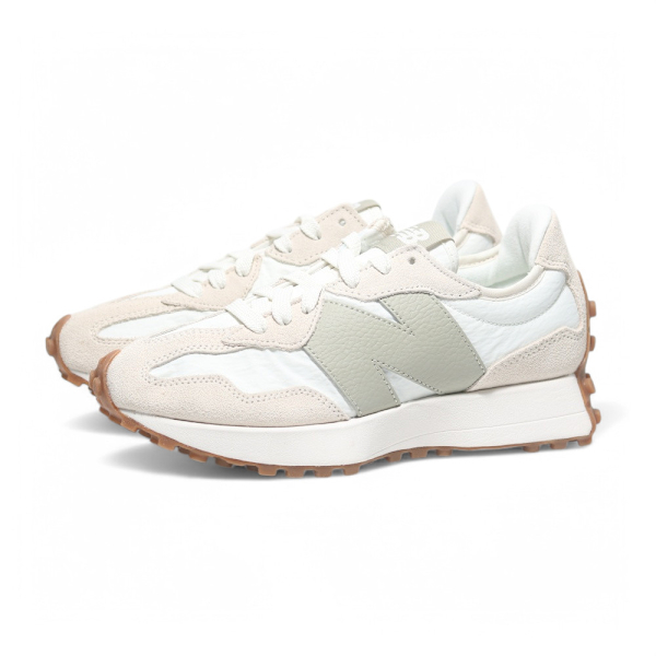 NEW BALANCE 休閒鞋 NB 327 米白綠 焦底 復古鞋 女 WS327FTB