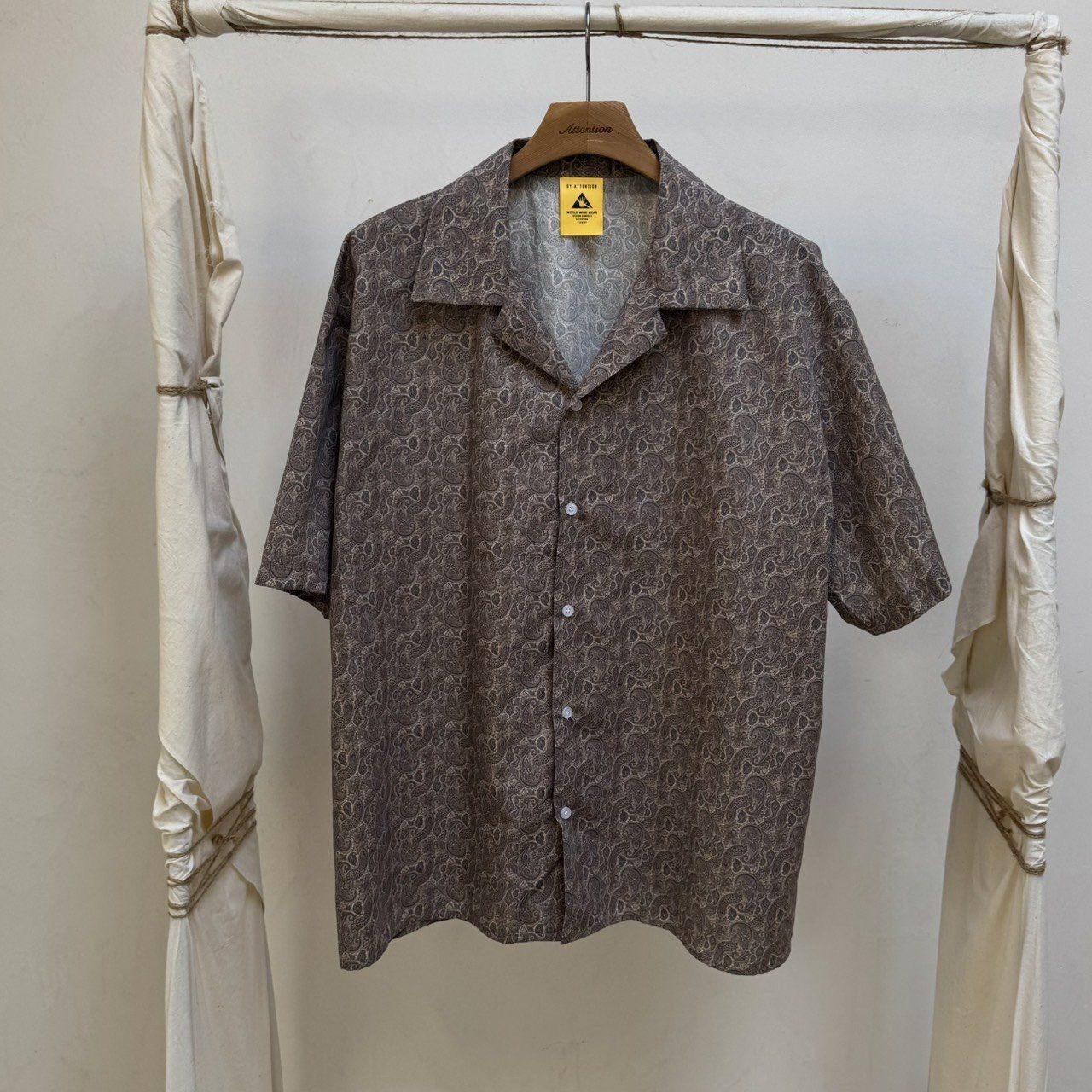 花紋短袖恤衫 BY ATTENTION-386S