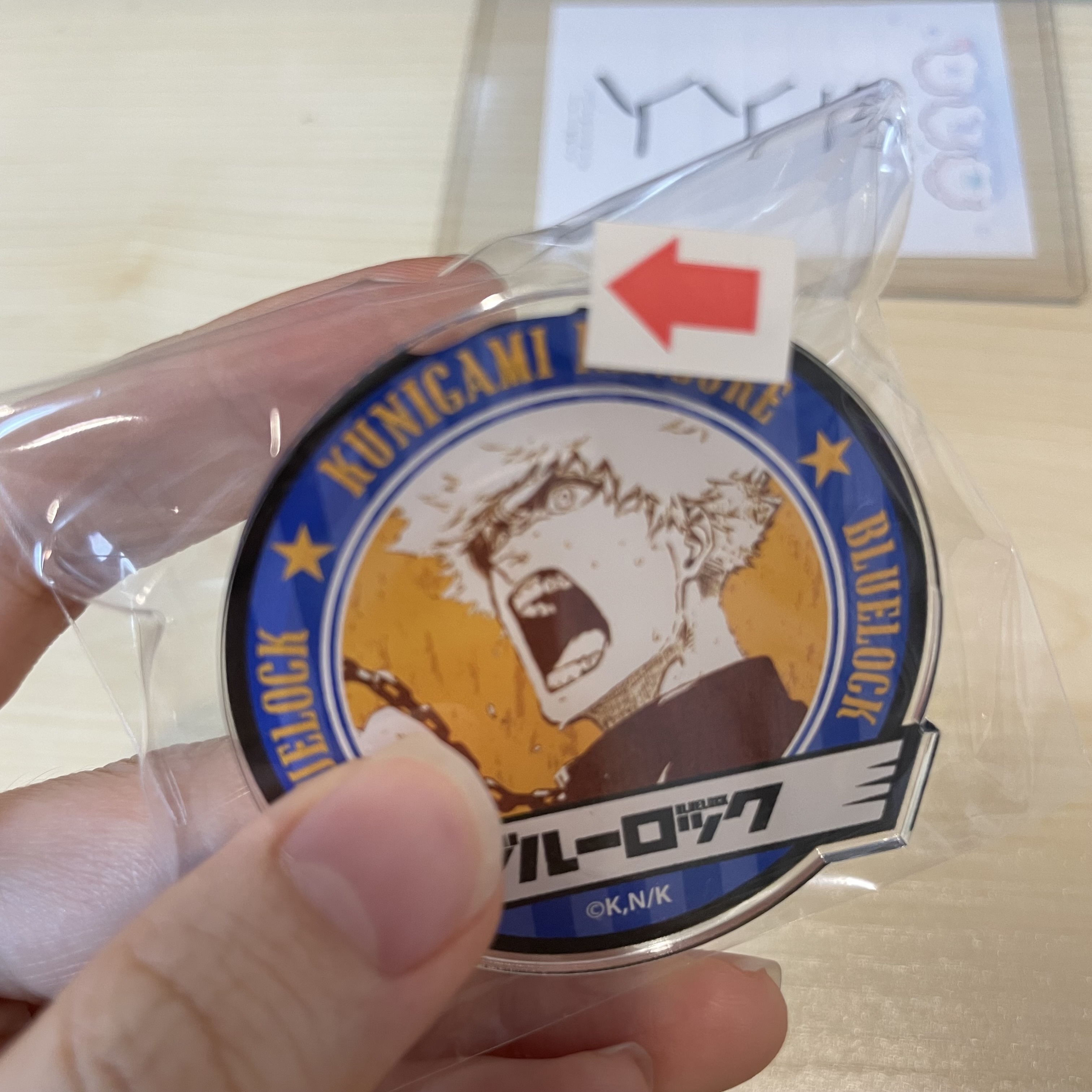 BlueLock  國神 襟章 瑕                #YY15