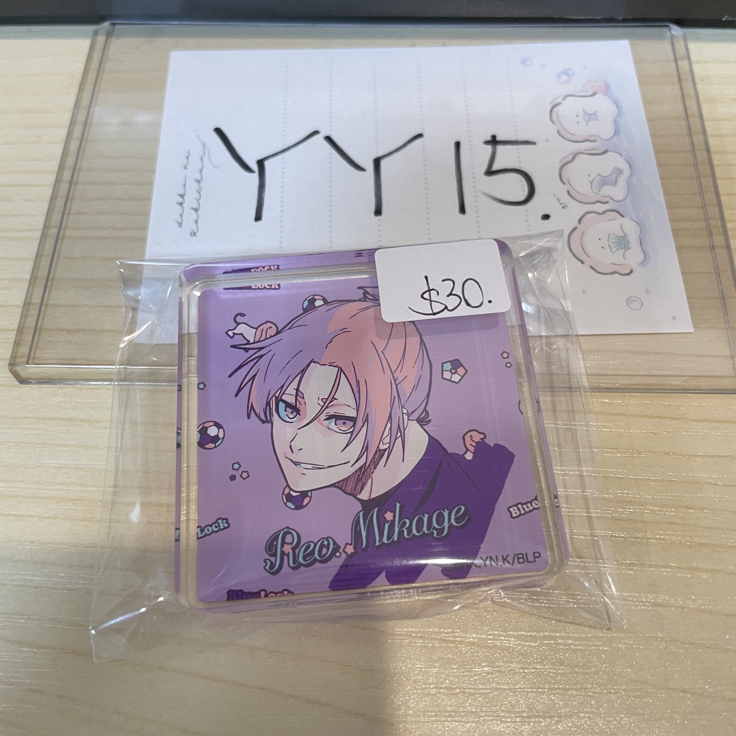 BlueLock  玲王 膠牌                #YY15