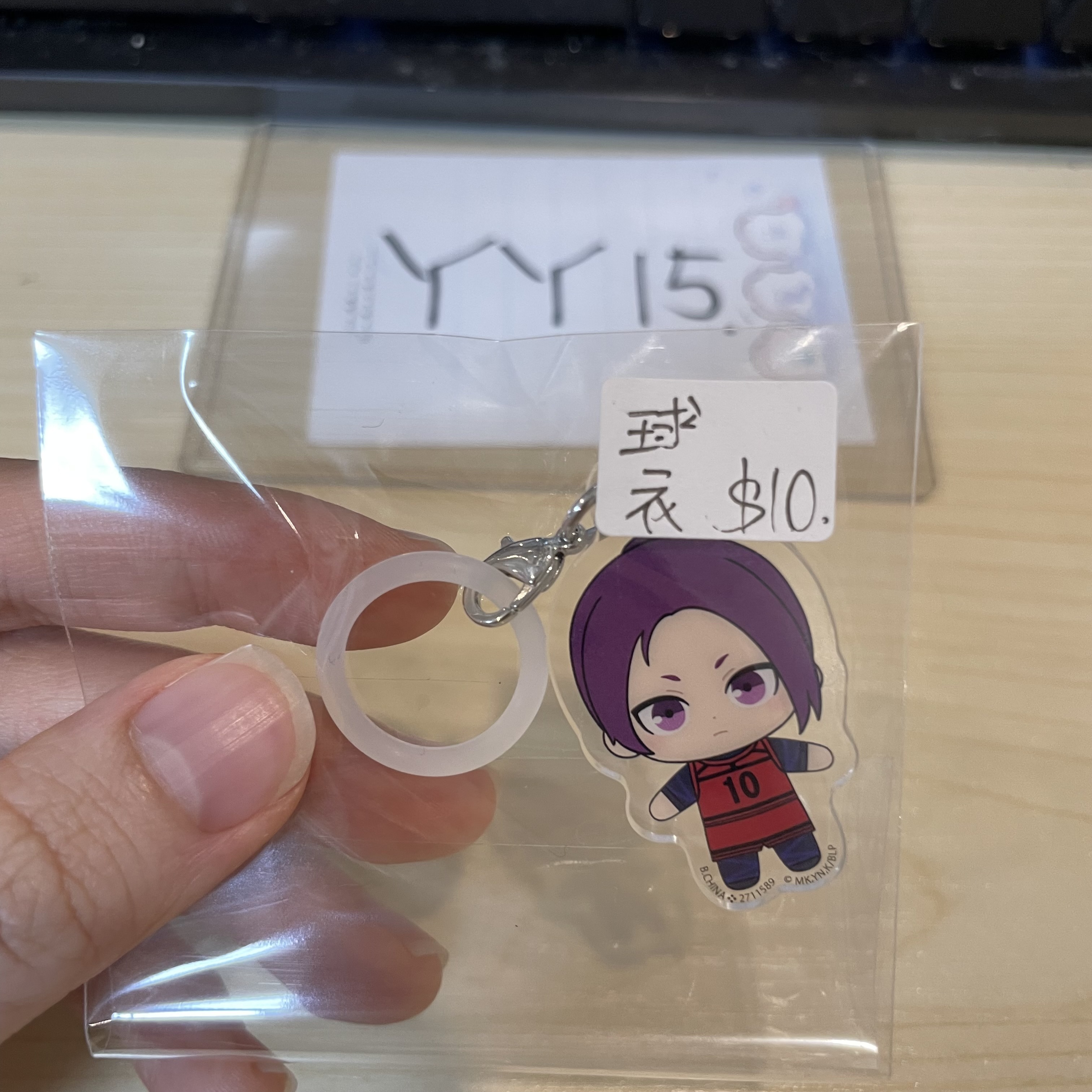 BlueLock  玲王 掛件 球衣 紅色                #YY15