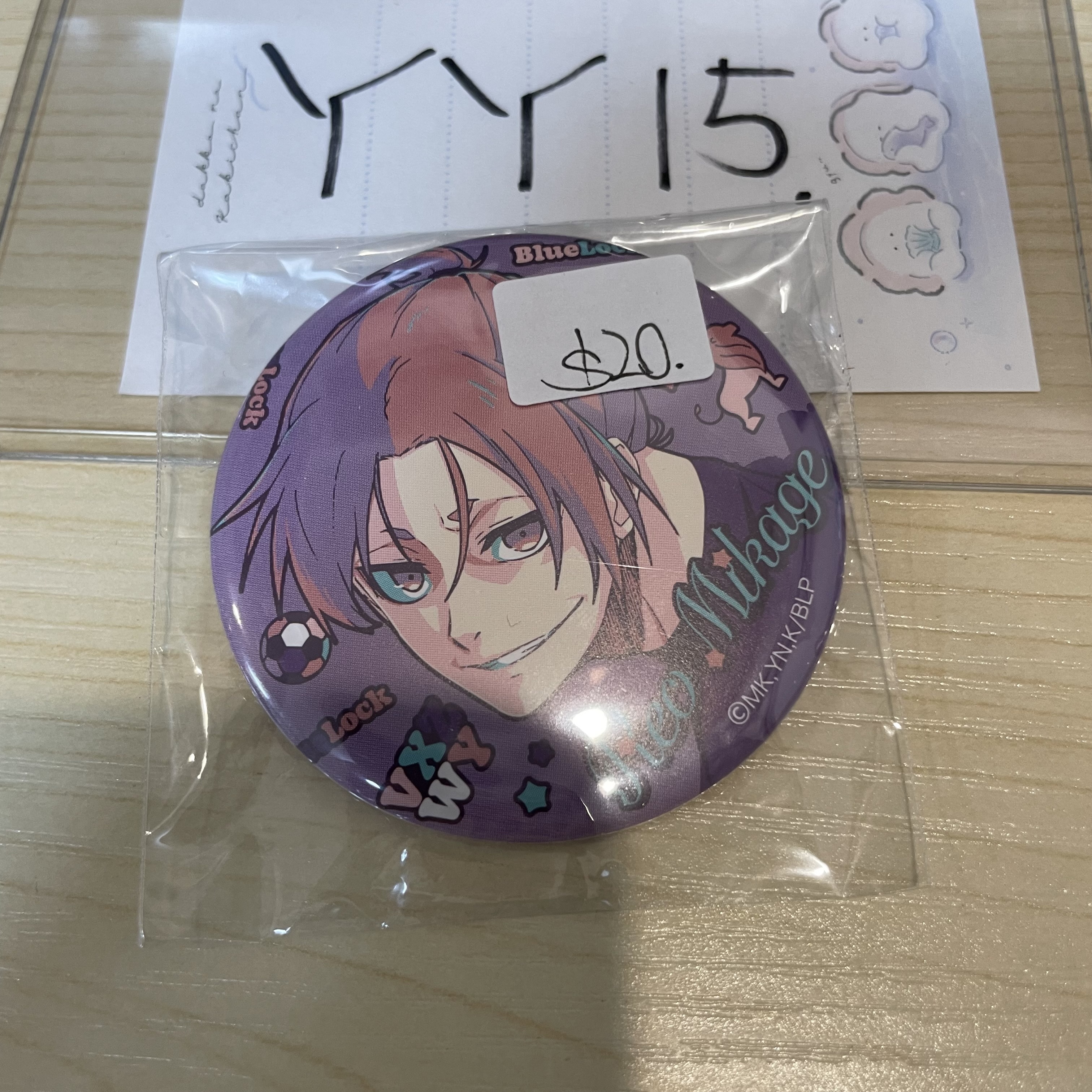 BlueLock  玲王 襟章                #YY15