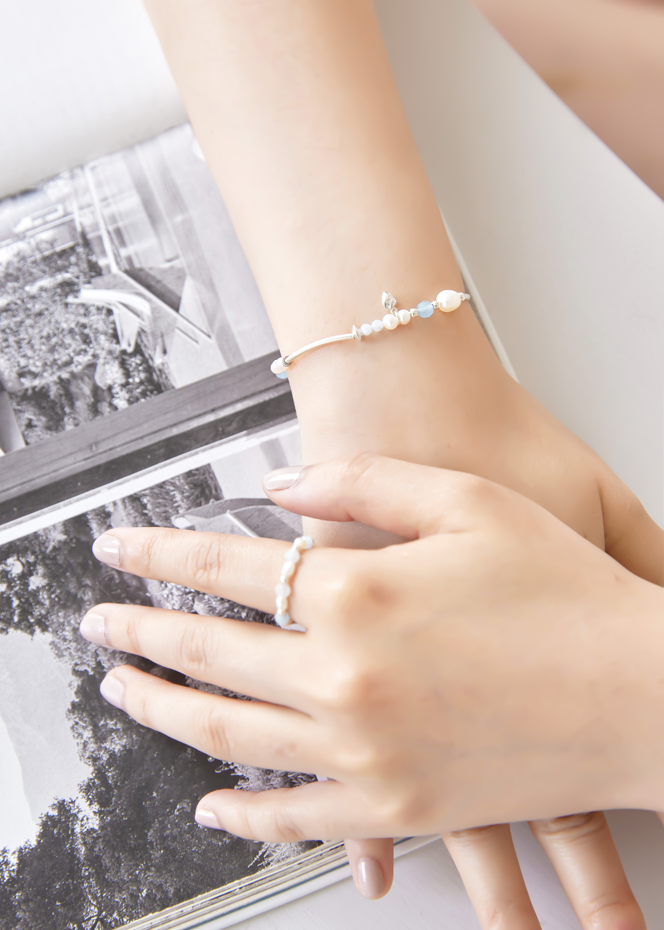 Ocean Bubble 純銀手環