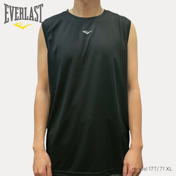 EVERLAST 背心 黑色 LOGO 機能 運動 上衣 男 4121148120